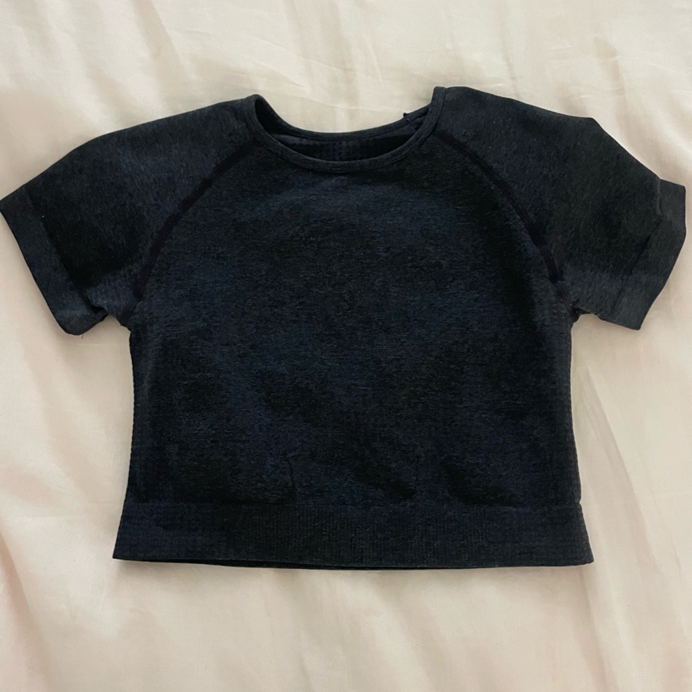 Dark Heather Gray Workout top